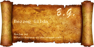 Bezzeg Gilda névjegykártya